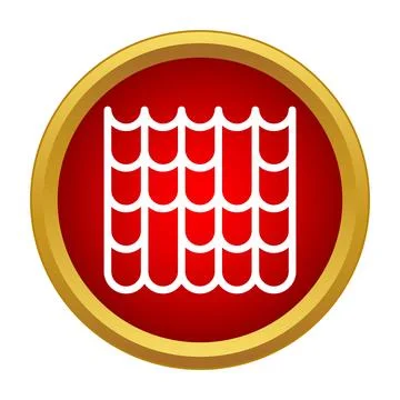 Roofing shingles pattern icon for construction industry 스톡 일러스트