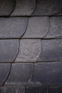 Roofing slates pattern. Stone slabs. Vertical image. Foto stock