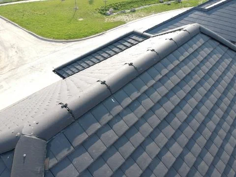 Roofing survey Foto stock
