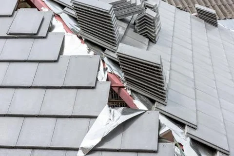 Roofing tiles Stock-Fotos