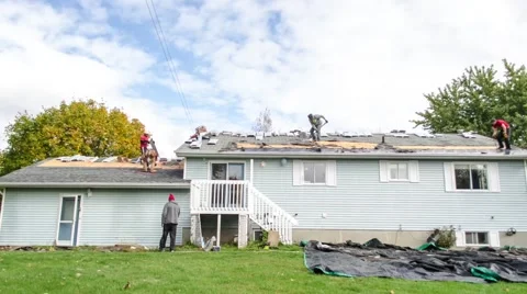 Roofing Time Lapse Stock Footage 62506559