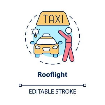Rooflight concept icon Stock Illustration