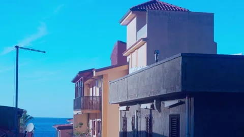 Roofs and air conditioning system Stock Footage 301813140