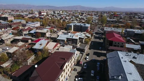 Roofs and mountains Stock Footage 169328306