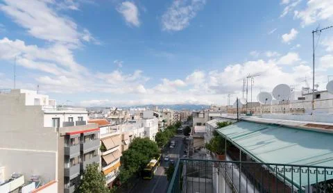 Roofs of Athens Stock Photos