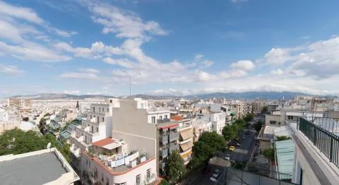 Roofs of Athens Stock Photos