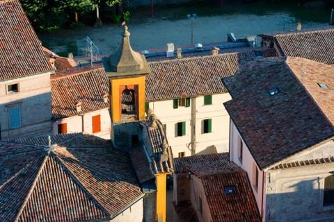 Roofs of brisighella Stock Photos