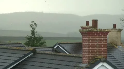 Roofs in Devon (1) Stock Footage 12735180