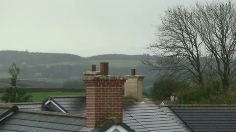 Roofs in Devon (2) Stock Footage 12735206