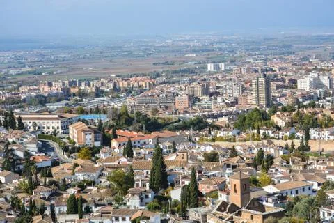 The roofs of Granada. Stock Photos