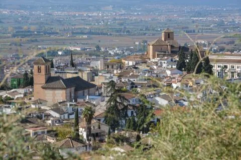 The roofs of Granada. Stock Photos