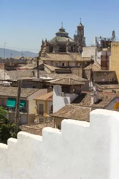 Roofs of Granada Stock Photos