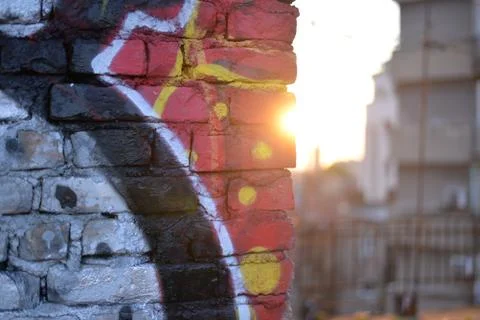 Roofs, graphits Stock Photos