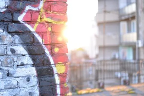 Roofs, graphits Stock Photos