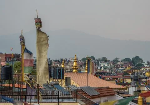Roofs of Kathmandu Stock Photos