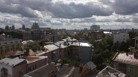 Roofs of Kyiv Stock Footage 194366823