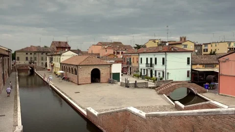 Roofs of Little Venice ungraded Stock Footage