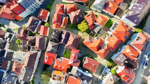 Roofs of old Bergen Stock-Footage 285083581