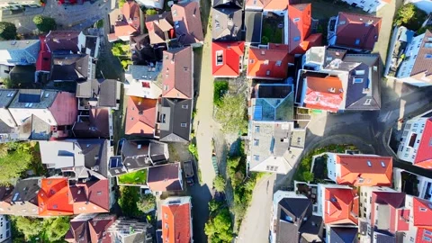 Roofs of old Bergen Stock-Footage 285178845