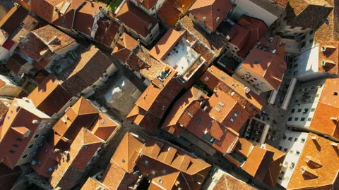 Roofs of the old city Stock Footage 168092785