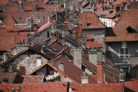 Roofs of old town. Stock Photos