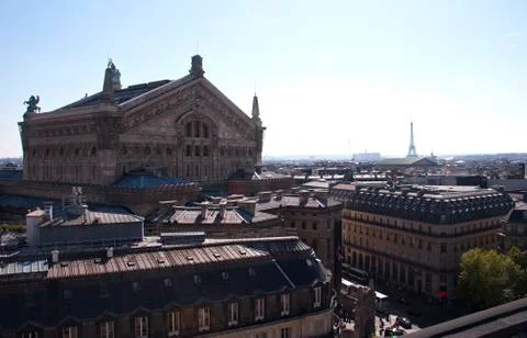 Roofs of paris Stock Photos