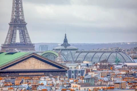 Roofs in Paris Stock Photos