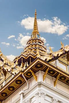 Roofs of phra thinang dusit Stock Photos