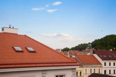 The roofs of Prague Stock Photos