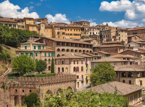 Roofs of Siena Stock Photos