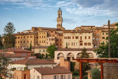 Roofs of Siena Stock Photos