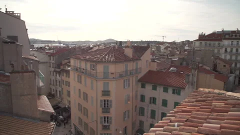 Roofs of Toulon Stock Footage 323854872
