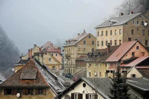 Roofs of Trzic Stock Photos