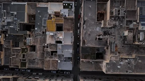 Roofs of Valletta, Malta Vídeo Stock 99748876