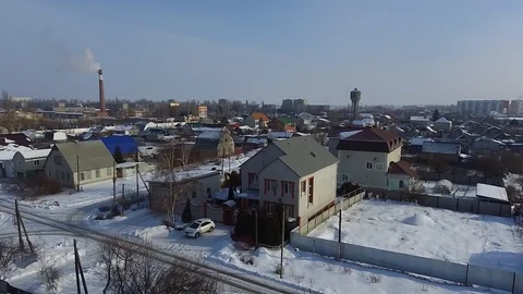 The roofs of the village Stock Footage 85873004