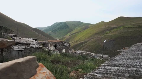 Roofs of village Stock Footage 95545949