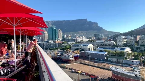 Rooftop bar Cape Town Video stock 171613514