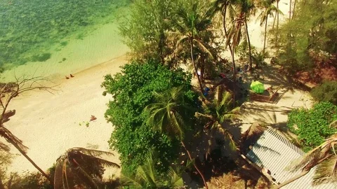 Rooftop Bar In Koh Pha Ngan - Fly By Party Crowd Stock Footage 72214502