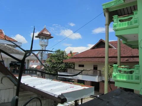 Rooftop in boarding school Stock Photos