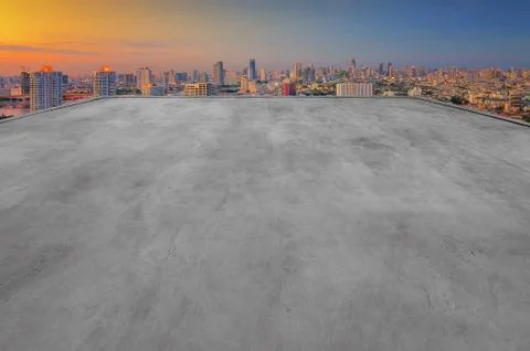 Rooftop of the building. Stock Photos