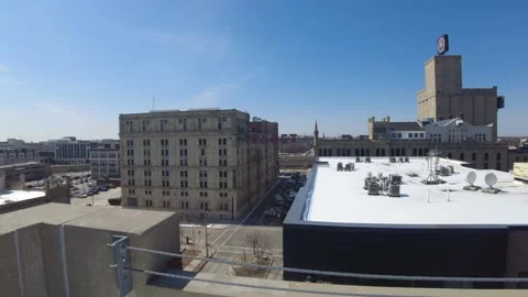 Rooftop buildings Stock Footage 237027538