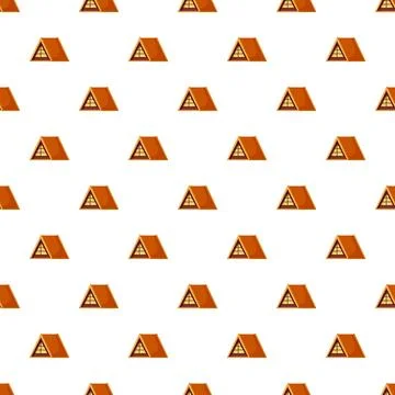 Rooftop dormer windows repeating pattern seamless background Stock Illustration