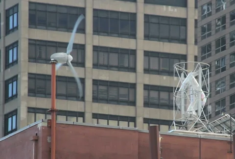 Rooftop Energy 2 Shots Stock Footage 923876