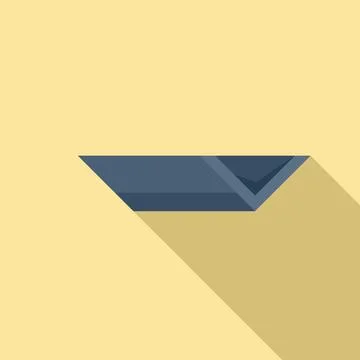 Rooftop gutter icon, flat style Stock Illustration