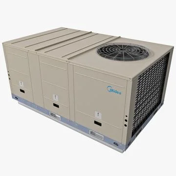 Rooftop Heating and Cooling Unit 2 3D Model