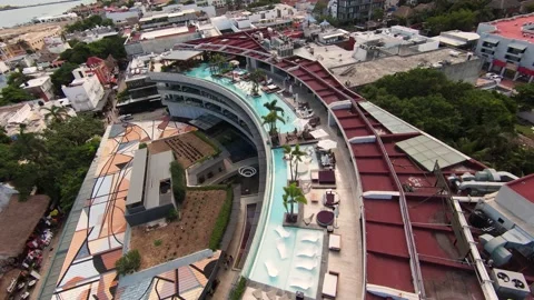 Rooftop infinity pool, Playa del Carmen Stock Footage 201479838