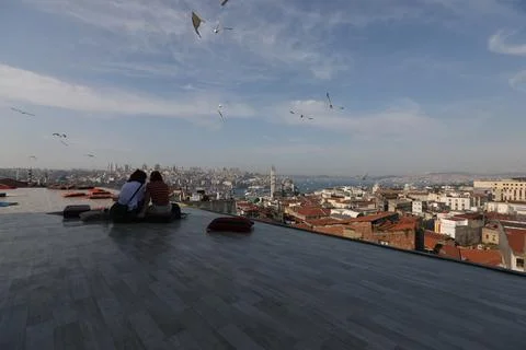 The rooftop of Istanbu Foto stock