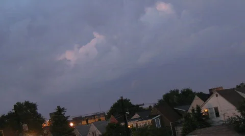 Rooftop Lightning Stock Footage 101874