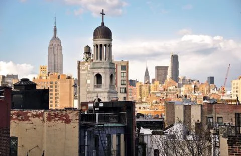 Rooftop manhattan Stock Photos