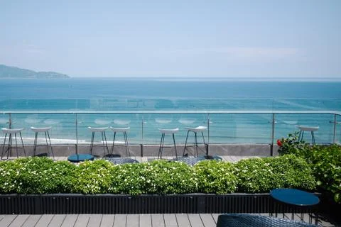 Rooftop observatory 库存照片